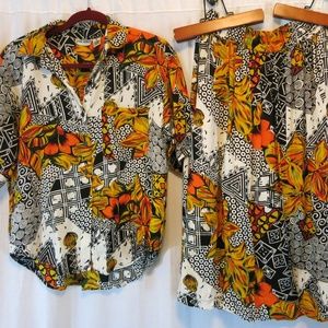 Jane Ashley Skirt Set Rayon M